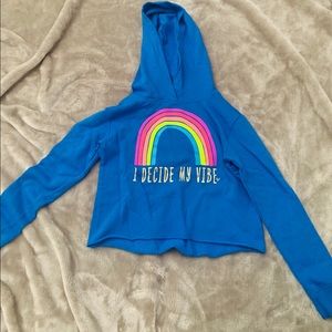 Cute girls never worn before crop hoodie